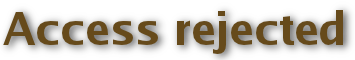 X-CLASS access rejected